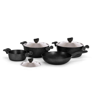 Grandi Cooking Castello Set 7 Pcs Stewpot 18-26-28+  Wok 28 (3.5m)
