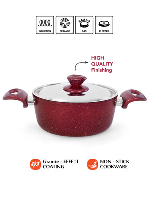 Grandi Cook Titanium set10 pcs Stewpot 18-20-22-28+Round Oven tray26+ Fry pan26 2.5ml