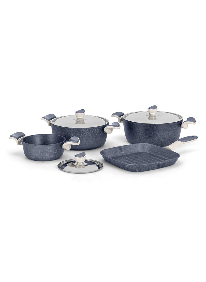 Grandi Cook Castello Set 7 Pcs Stewpot 18-26-28 + Grill 28 (3.5m)