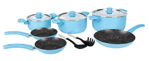 Grandi Cook Pop set 11 pcs Stewpot 16-20-26+ Fry Pan 20-22-26 + 2 Kitchen Tools Free