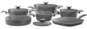 Grandi Cook Titanium Set 10 Pcs  Stewpot 18-20-22-28 Grill 28 Round Oven Dish 26