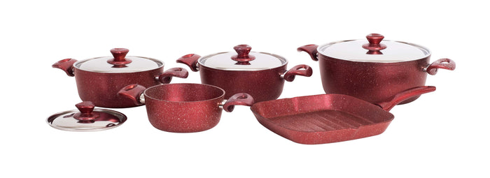 Grandi Cook Titanium Set 9 Pcs Stewpot 18-20-22-28 Grill 28