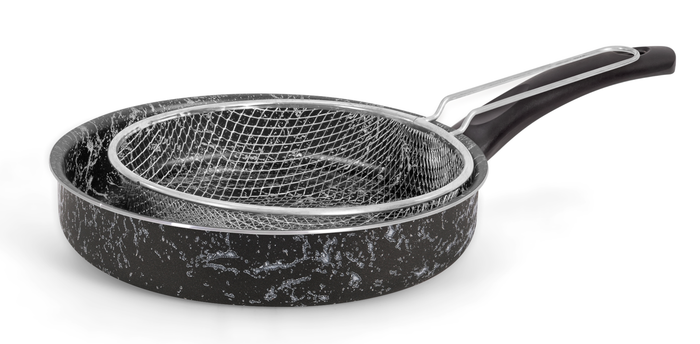 Frying Pan with Frying Net 24
